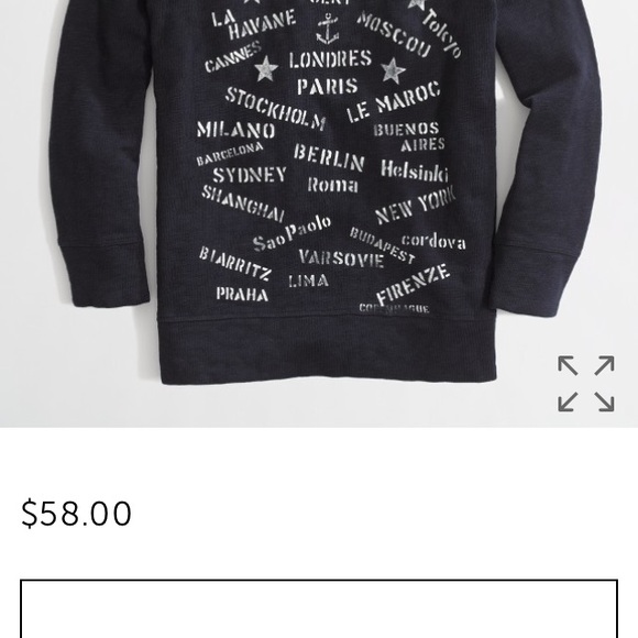 J. Crew Factory traveler sweater in navy - Picture 3 of 6